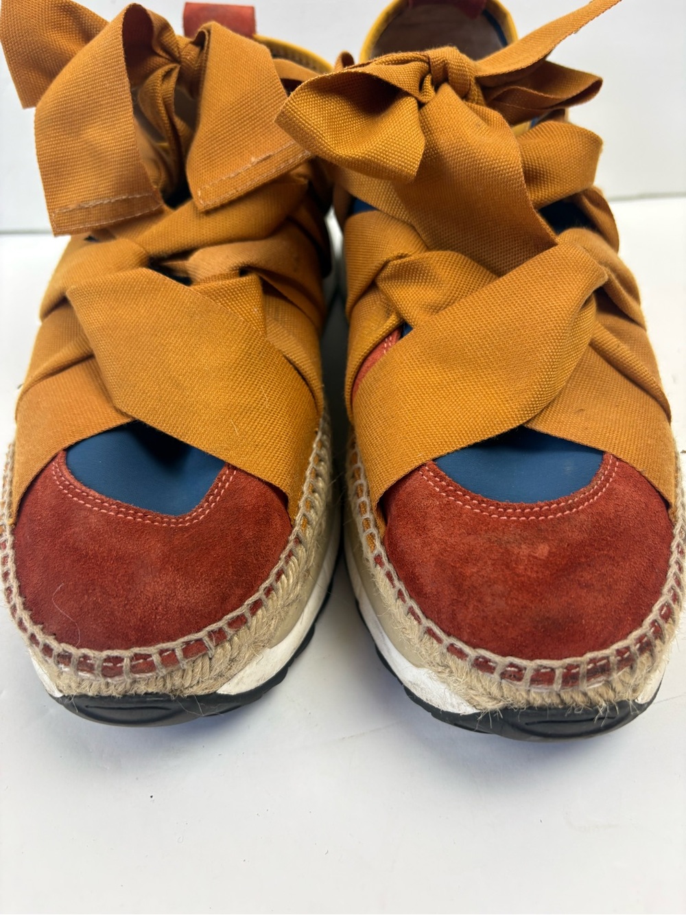 Free People Chapmin Espadrille Sneaker Platform Women’s size 40 9.5 - Picture 5 of 13